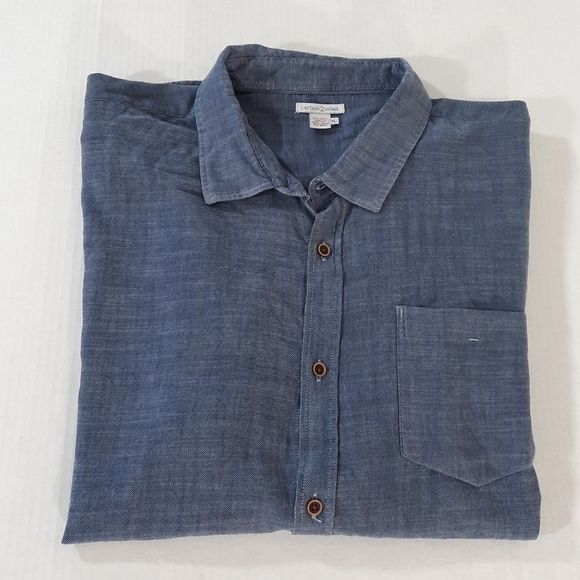 Carbon2Cobalt Chambray Long Sleeve Shirt - Picture 4 of 5